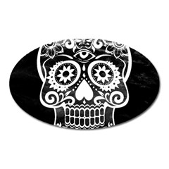 Skull Oval Magnet by ImpressiveMoments