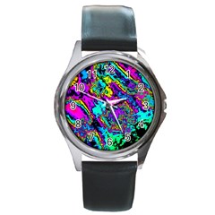 Powerfractal 2 Round Metal Watches by ImpressiveMoments