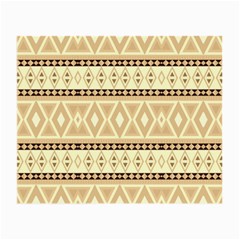 Fancy Tribal Border Pattern Beige Small Glasses Cloth (2-side) by ImpressiveMoments