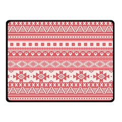 Fancy Tribal Borders Pink Fleece Blanket (small) by ImpressiveMoments