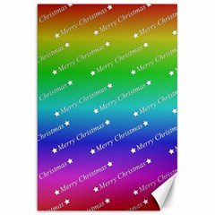 Merry Christmas,text,rainbow Canvas 20  X 30   by ImpressiveMoments