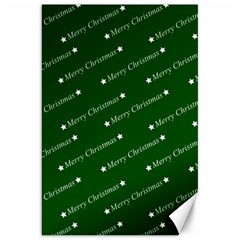 Merry Christmas,text,green Canvas 20  X 30   by ImpressiveMoments