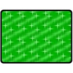 Many Stars, Neon Green Fleece Blanket (Large)  80 x60  Blanket Front