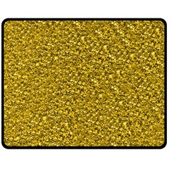 Sparkling Glitter Golden Fleece Blanket (medium)  by ImpressiveMoments