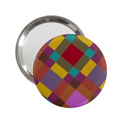 Shapes Pattern 2 25  Handbag Mirror by LalyLauraFLM