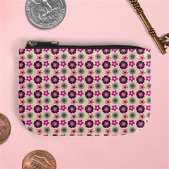 Cute Floral Pattern Mini Coin Purses by GardenOfOphir