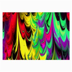 Fractal Marbled 14 Large Glasses Cloth (2-side) by ImpressiveMoments