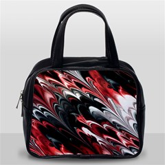 Fractal Marbled 8 Classic Handbags (one Side) by ImpressiveMoments