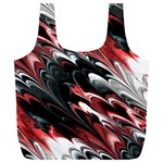 Fractal Marbled 8 Full Print Recycle Bags (L)  Front