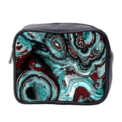 Fractal Marbled 05 Mini Toiletries Bag 2-side by ImpressiveMoments