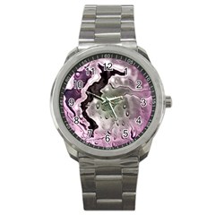 Wet Metal Pink Sport Metal Watches by ImpressiveMoments