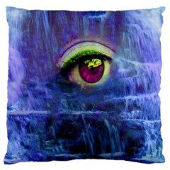 Waterfall Tears Large Flano Cushion Cases (one Side)  by icarusismartdesigns