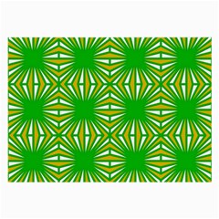 Retro Green Pattern Large Glasses Cloth (2-side) by ImpressiveMoments