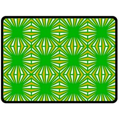 Retro Green Pattern Fleece Blanket (large)  by ImpressiveMoments