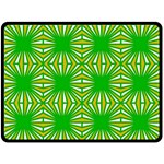 Retro Green Pattern Fleece Blanket (Large)  80 x60  Blanket Front