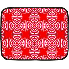 Retro Red Pattern Fleece Blanket (mini) by ImpressiveMoments