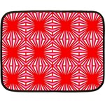 Retro Red Pattern Fleece Blanket (Mini) 35 x27  Blanket