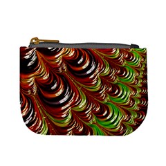 Special Fractal 31 Green,brown Mini Coin Purses by ImpressiveMoments