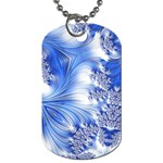 Special Fractal 17 Blue Dog Tag (One Side) Front