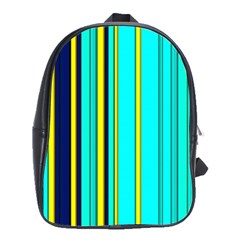 Hot Stripes Aqua School Bags(large)  by ImpressiveMoments