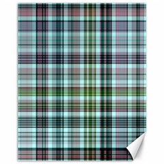 Plaid Ocean Canvas 11  X 14   by ImpressiveMoments