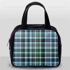 Plaid Ocean Classic Handbags (one Side) by ImpressiveMoments