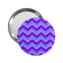 Chevron Blue 2 25  Handbag Mirrors by ImpressiveMoments