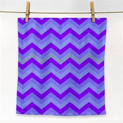 Chevron Blue Face Towel by ImpressiveMoments