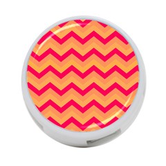 Chevron Peach 4-port Usb Hub (one Side) by ImpressiveMoments