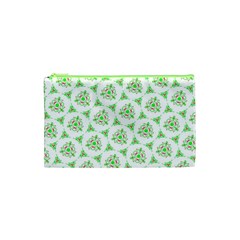 Sweet Doodle Pattern Green Cosmetic Bag (xs) by ImpressiveMoments