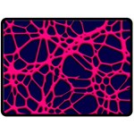 Hot Web Pink Fleece Blanket (Large)  80 x60  Blanket Front