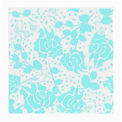 Floral Wallpaper Aqua Medium Glasses Cloth by ImpressiveMoments