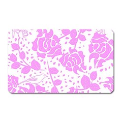 Floral Wallpaper Pink Magnet (rectangular) by ImpressiveMoments