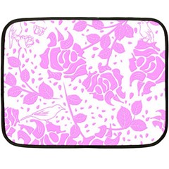 Floral Wallpaper Pink Fleece Blanket (mini) by ImpressiveMoments