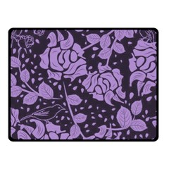 Floral Wallpaper Purple Fleece Blanket (small) by ImpressiveMoments