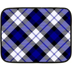 Smart Plaid Blue Fleece Blanket (mini) by ImpressiveMoments