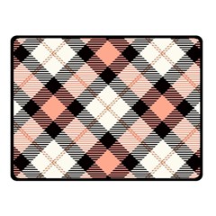 Smart Plaid Peach Fleece Blanket (small) by ImpressiveMoments