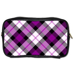 Smart Plaid Purple Toiletries Bags 2-side by ImpressiveMoments