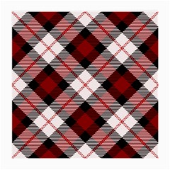 Smart Plaid Red Medium Glasses Cloth (2-side) by ImpressiveMoments