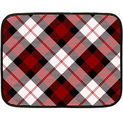 Smart Plaid Red Fleece Blanket (mini) by ImpressiveMoments