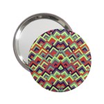 Trendy Chic Modern Chevron Pattern 2.25  Handbag Mirrors Front