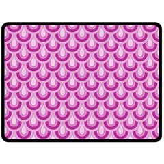 Awesome Retro Pattern Lilac Fleece Blanket (large)  by ImpressiveMoments