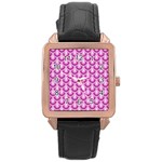 Awesome Retro Pattern Lilac Rose Gold Watches Front