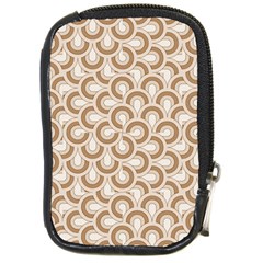 Retro Mirror Pattern Brown Compact Camera Cases by ImpressiveMoments