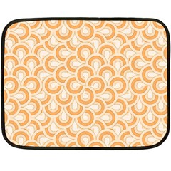 Retro Mirror Pattern Peach Fleece Blanket (mini) by ImpressiveMoments