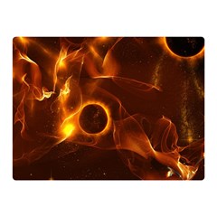 Fire And Flames In The Universe Double Sided Flano Blanket (mini)  by FantasyWorld7