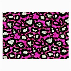 Pink Black Cheetah Abstract  Large Glasses Cloth by OCDesignss