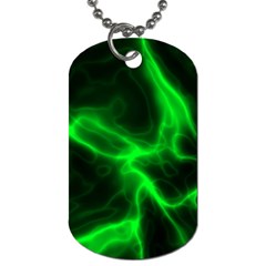 Cosmic Energy Green Dog Tag (two Sides) by ImpressiveMoments