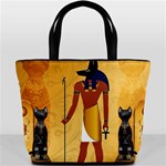 Anubis, Ancient Egyptian God Of The Dead Rituals  Bucket Bags Front