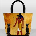 Anubis, Ancient Egyptian God Of The Dead Rituals  Bucket Bags Back